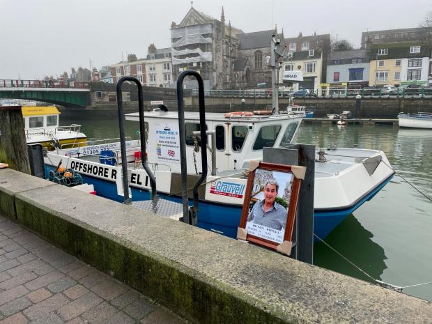 Dorset Echo: Paul Whittall's ashes were scattered at sea on Wednesday, picture: Tom Whittall