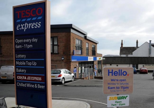 Tesco Express in Weymouth is up for sale along with a takeaway next door Picture: Finnbarr Webster
