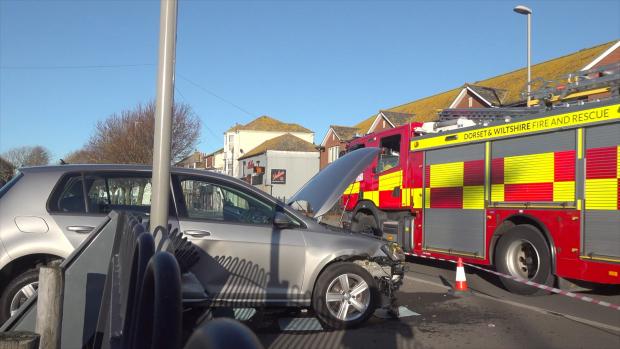 Dorset Echo: The crash at Commercial Road saw a large scale emergency response (Dorset Media Service)