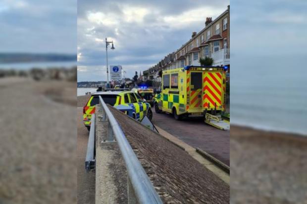 Emergency services at Weymouth Beach Picture: Sue Baudrey