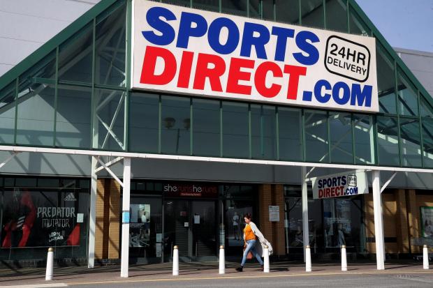Dorset Echo: Sports Direct store. Credit: PA