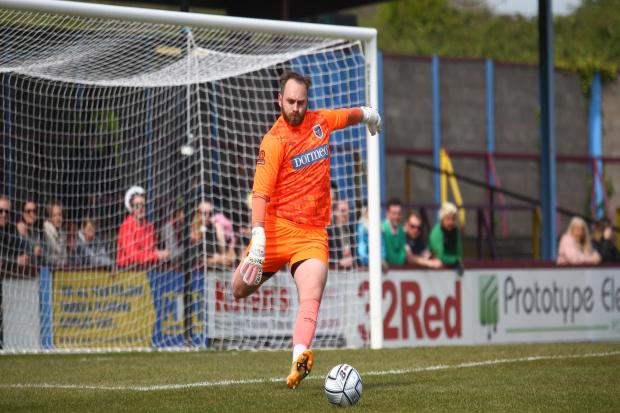 Ross Fitzsimons saved a second-half penalty to help Weymouth earn a draw at Southend Picture: MARK PROBIN