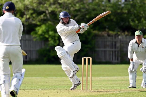 Kieron Womble scored a defiant 40 as Weymouth slipped to 149 all out 		       Picture: BRIAN ROSSITER