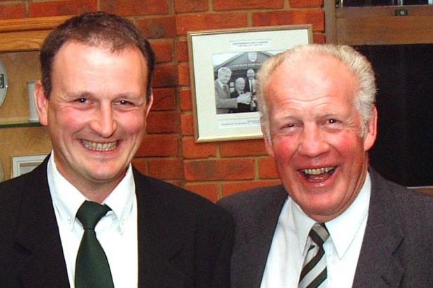 Martin Bartlett and ex-England coach Mike Davis, right Picture: IDRISMARTIN.WORDPRESS.COM