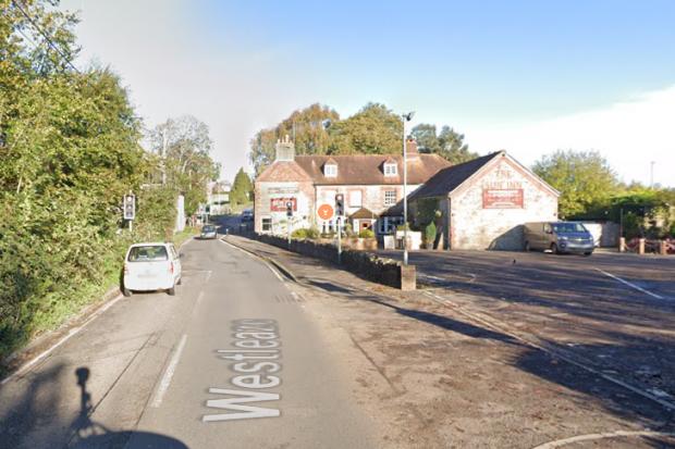 The crash took place between The Grove and The Sun Inn. Picture: Google Maps.