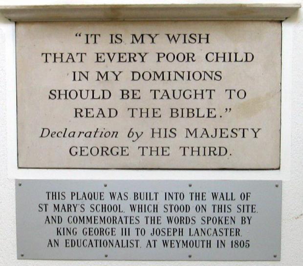 Dorset Echo: Plaque commemorating St Mary's
