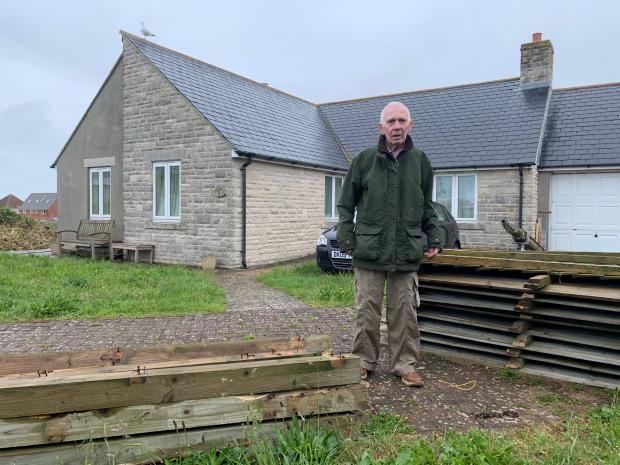 Dorset Echo: David Peppit outside his home, in Sweethill Road on Portland. Picture: Sam McKeown