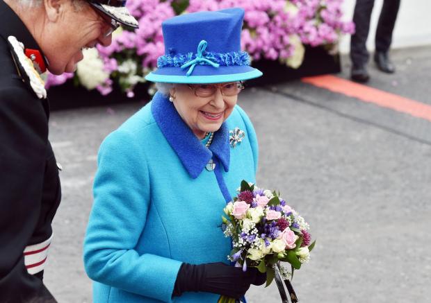 Dorset Echo: The Queen. PA