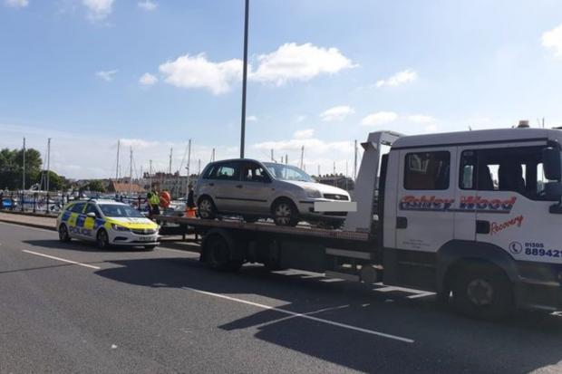 Police seize car on Westwey Road in Weymouth. Picture: Weymouth & Portland Police