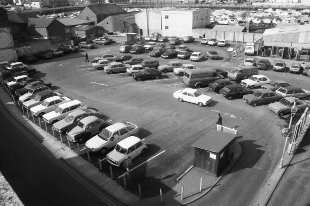 Dorset Echo: Nichols Street Car Park on its last day of opening in April 1984