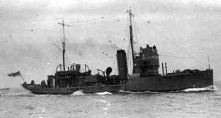 CREST OF A WAVE:  The original HMS Osprey from the 1920s