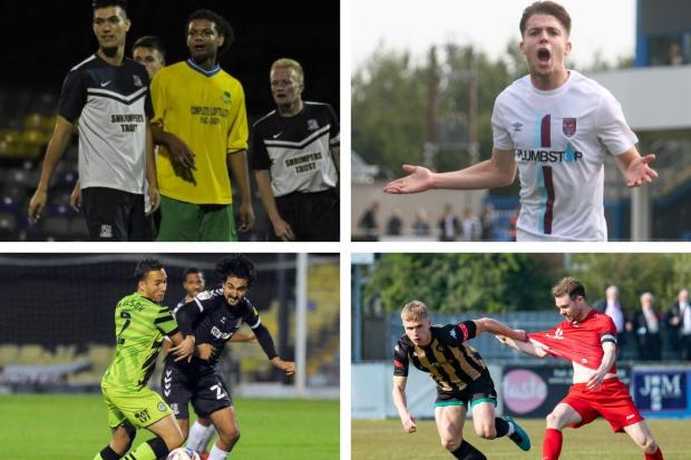 Clockwise from left: Dan Matsuzaka, Brad Ash, Jack Seddon and Harry Kyprianou have joined Weymouth Pictures: MARK PROBIN, ESSEX ECHO & IAN MIDDLEBROOK