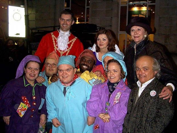 Dorset Echo: : Anne Charleston (Madge from Neighbours) when she appeared in the Snow White and the Seven Dwarfs pantomime in Weymouth Picture: Idris Martin