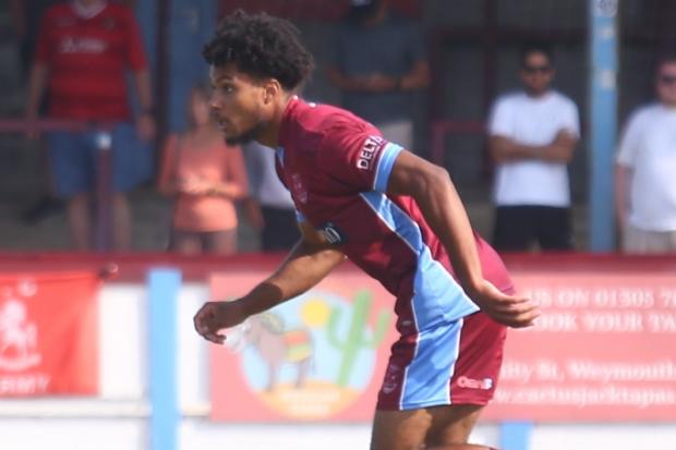 Noa Boutin played 30 minutes on debut for Weymouth Picture: MARK PROBIN