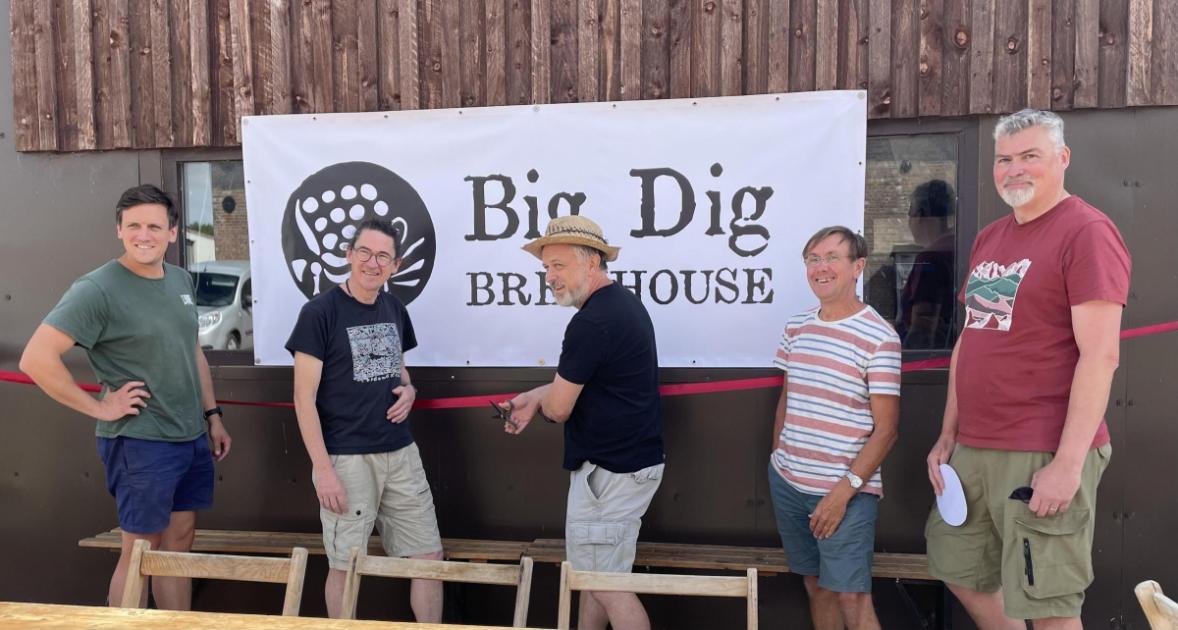 Blandford: Opening of Big Dig Brewhouse Winterborne Kingston 