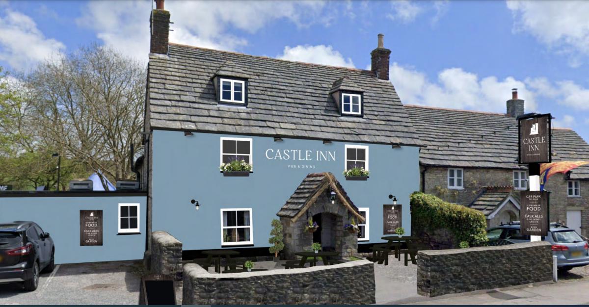 Residents 'blue' over fresh look for historic Dorset pub 