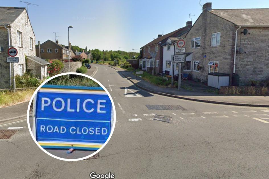Road closed in Broadmayne after lorry crashes into telegraph pole 