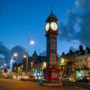 People traditionally gather at the Jubilee Clock to welcome in the new year 
Picture: Louise Henson