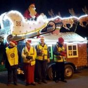 Brit Valley Rotary Club raise money through Santa and his sleigh