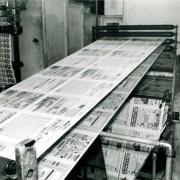 The paper rolling off the presses