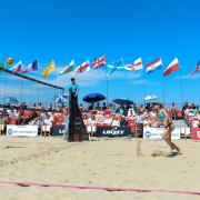 The UKBT Grand Slam Beach Volleyball Classic women’s final was played in gorgeous weather in Weymouth