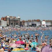 Visitors soak up the sun on Weymouth Beach Picture: Dorset Echo