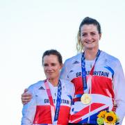 Hannah Mills, left, and Eilidh McIntyre are women's 470 Olympic champions Picture: SAILING ENERGY/WORLD SAILING