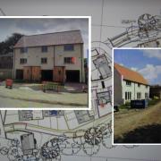 Homes at the former Bourton Mill site Pictures: Dorset Council/ Clublight Developments Limited