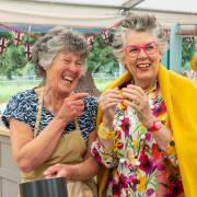 Maggie and Prue on Great British Bake Off