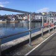 Railings at Custom House Quay on Weymouth Harbour will remain in place for the foreseeable future after Dorset Council officers advised they should be a permanent fixture Picture: Dorset Council