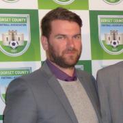 David Walsh, left, is the new Blandford United manager 			            Picture: DCFA