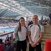Lauren McRobbie and Harry Stewart flew the flag for Dorset at the National Winter Championships 		           Picture: COLIN CRACKNELL/WDSC
