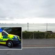 Emergency services responded to a vulnerable woman in the sea off the Weymouth coast