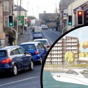Anger over plans for major new mixed use development proposal near the Nothe, Weymouth - as residents fear additional traffic will bring further misery to one of the town's most polluted roads. Pictures: Dorset Echo/Juno Developments