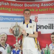 Dorchester’s Martin Puckett has won the English Indoor Bowls men’s singles title      Picture: EIBA