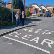 Cllr Louie O’Leary and Cllr Peter Dickenson spearheaded the campaign to stop the 30-year parking issue in Seven Acres Road. Picture: Louie O'Leary