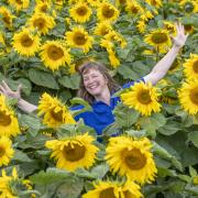 Hazel Hoskin in her crop Picture: BNPS