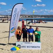 From left: Charlie Sheppard of Weymouth Town Council, event directors Graeme Sawyer and Pete Bennett, and Dawn Rondeau of We Are Weymouth Picture: CHARLIE SHEPPARD