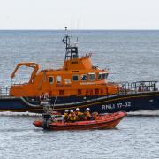 The all weather lifeboat and inshore lifeboat - 25th July 2022.  Picture Credit: Graham Hunt Photography