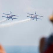 The Aerosuperbatics Wingwalkers will be wowing the crowds again on Friday