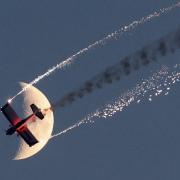Firebird lights up the moon at the Bournemouth Air Festival. Picture: Richard Crease