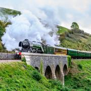 Flying Scotsman on the Swanage Railway on October 22.