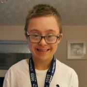 Sam Craddock won two medals at the British Down Syndrome Championships in Crawley