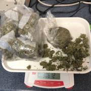 The 'large amount' of cannabis was discovered by Police following a warrant at a Weymouth property