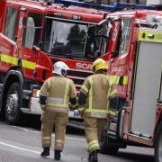 Two separate vehicle fires were extinguished by firefighters during the early hours