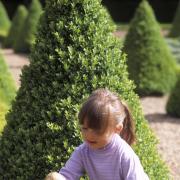A little girl on an Easter egg hunt Picture: National Trust