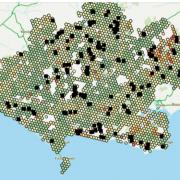 Map showing mobile phone coverage in Dorset – as tested by Dorset Council staff