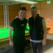Jimmy White, left, and Alfie Burden will play an exhibition at Weymouth in July