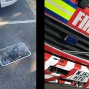 Wild swimmers put out a smouldering barbecue, prompting the fire service to issue advice to people over barbecues
