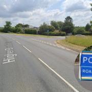 Higher Blandford Road has been closed following the crash